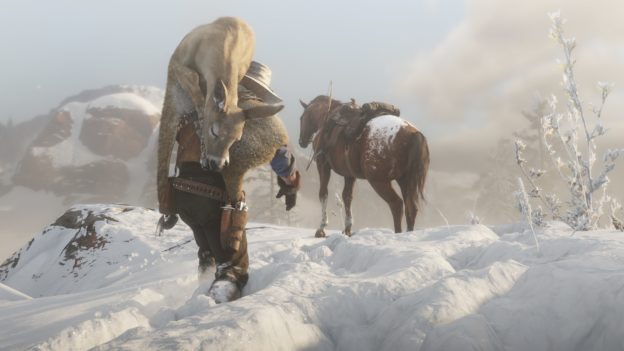 Fog and cloudy skies are part of Red Dead Redemption sophisticated lighting art.